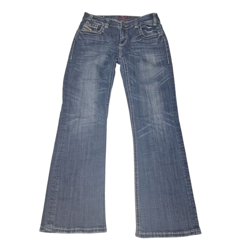 Rock and Roll Cowgirl‎ Jeans Pants Denim Bling Fair Show Flashy Womens 30 x 32